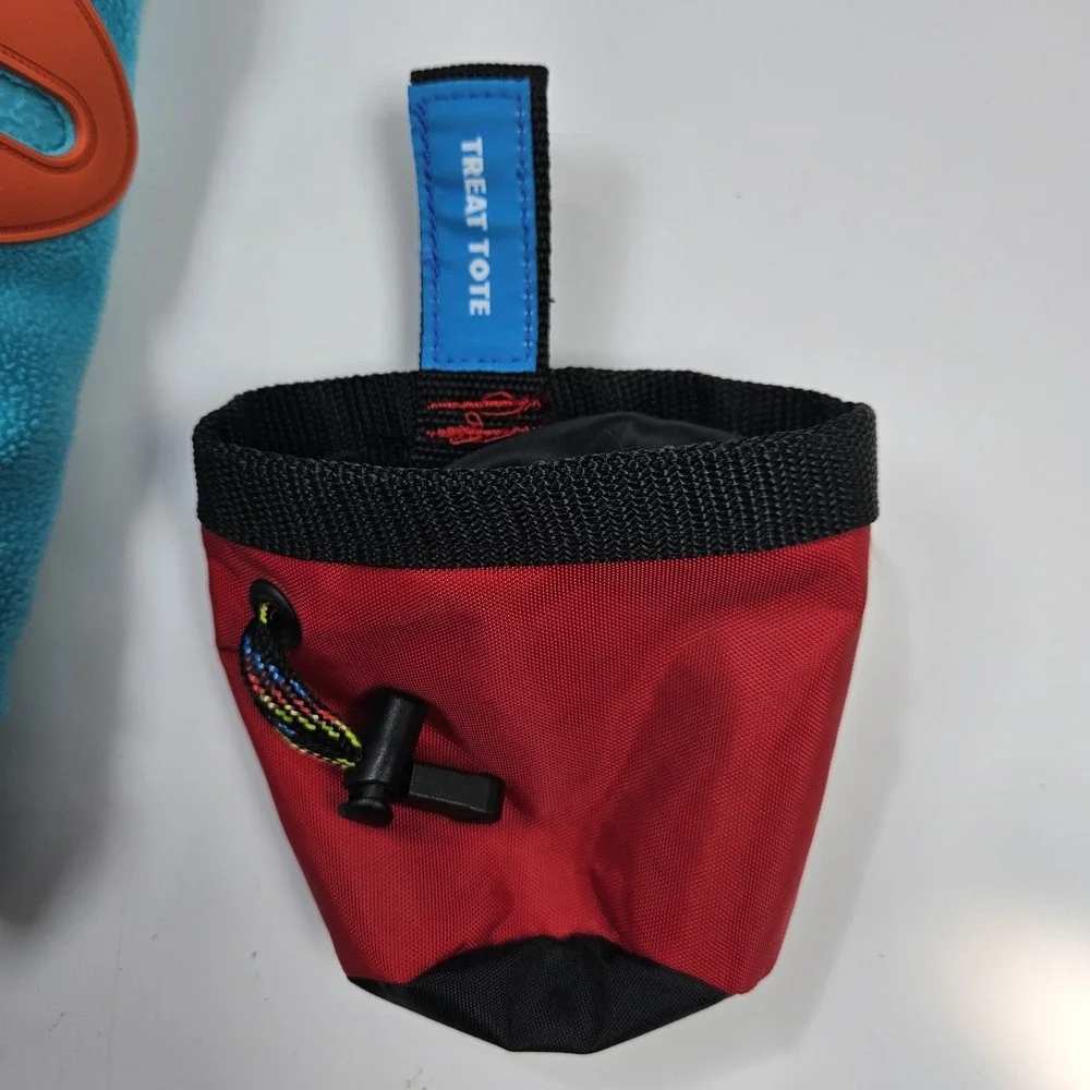 RC Pet Products Dog Vest Treat Tote Teal Orange Fleece Pullover Warm Bundle Coat